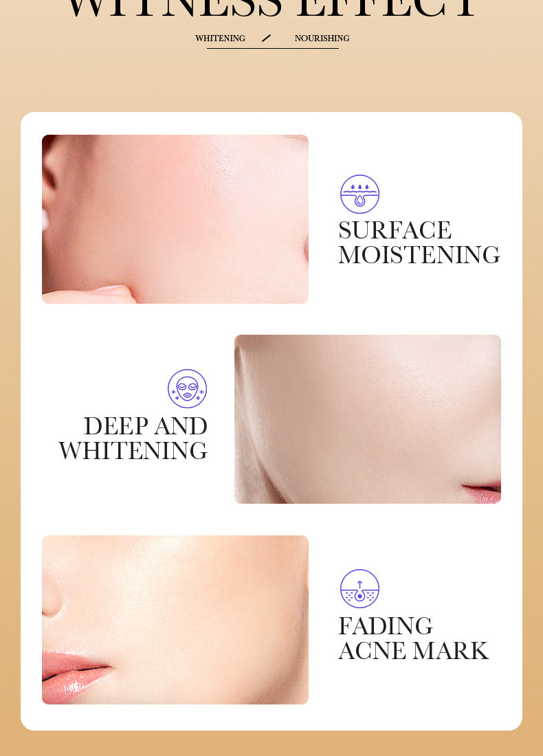 VC Whitening Mask BIOAOUA Vitamin C Hydrating, moisturizing, and brightening skin tone cross-border wholesale