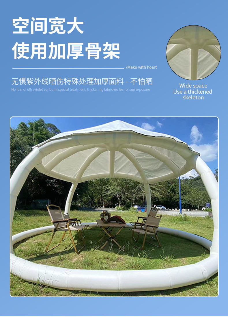 Kaila Outdoor Portable Inflatable Pavilion Round Pavilion Villa Garden Landscape Pavilion Open-air Restaurant Tent