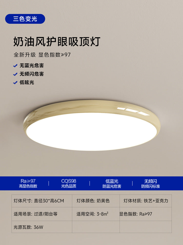 Ultra-Thin led Ceiling Light Simple Modern Zhongshan Master Bedroom Light Room Living Room Light Corridor Balcony Super Bright Lighting Fixture