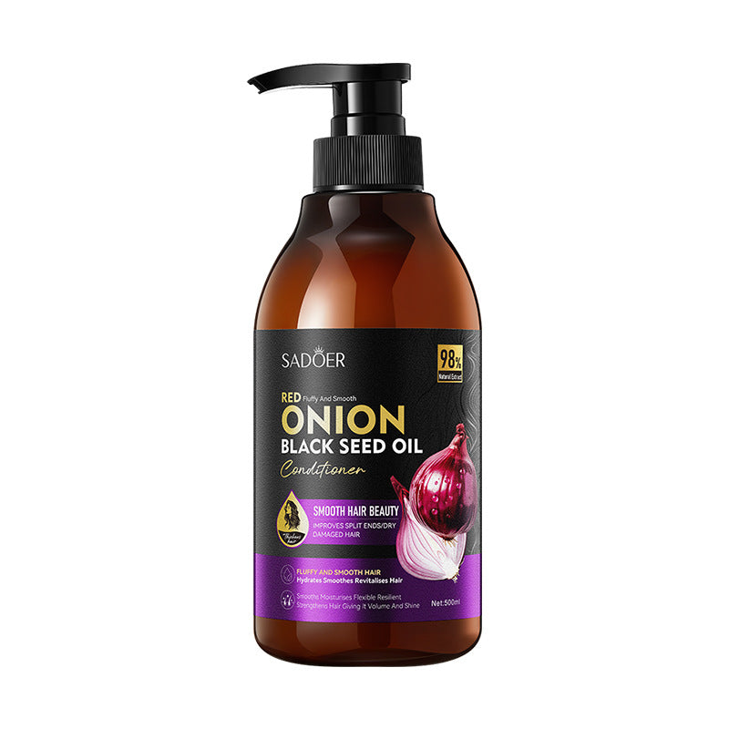 Onion Black Seed Oil Smooth Conditioner SADOER Smooth and Silky Hair Conditioner Cross-Border Wholesale