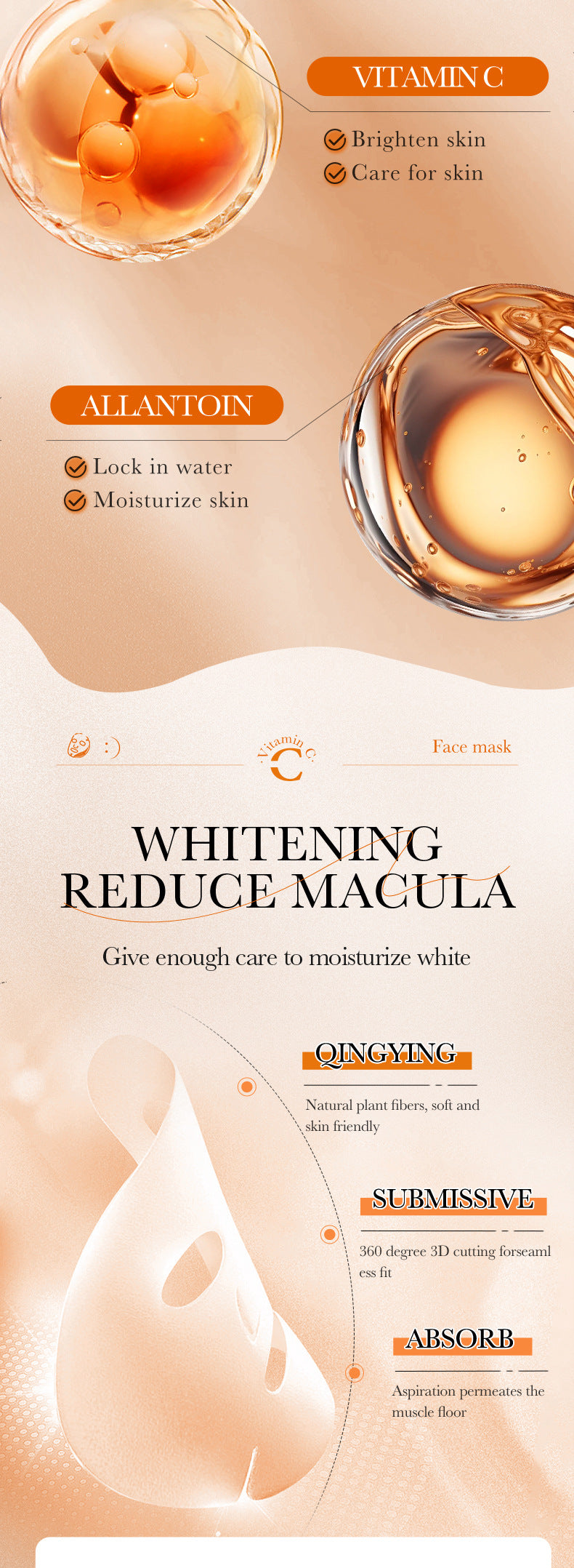 Full English Mask25g BIOAOUA Dimension C Retinol Hydrating Moisturizing Mask Sheet Pack  Wholesale