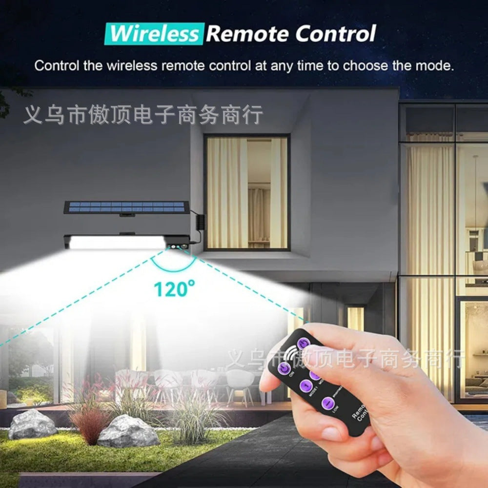 Outdoor Solar Human Body Sensor Street Light Split Light Household Waterproof Wall Light Courtyard Landscape Garage Lighting