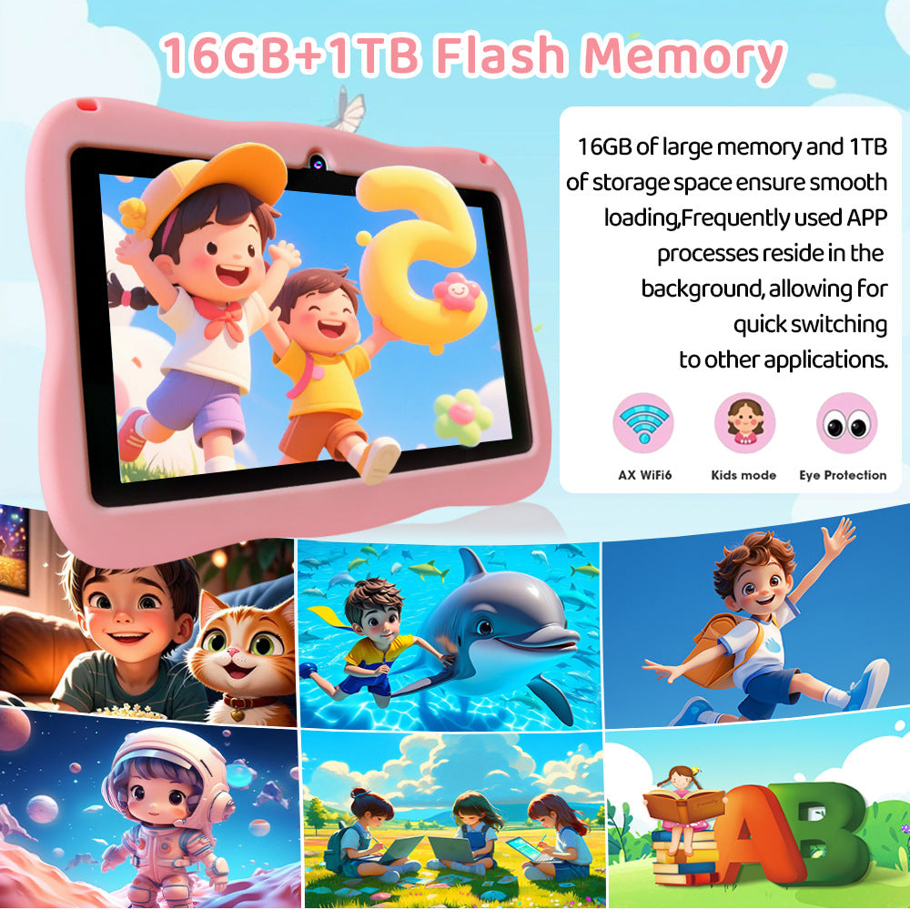 Popular B89Plus Children's Tablet WiFi Download+Tablet 4+64G Multifunctional Learning Machine