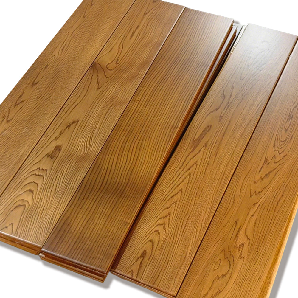 High Quality 18mm Solid Oak Hardwood Flooring Rich Grain Warm Tones Waterproof for Office Homes Hotels Public Exterior Warehouse
