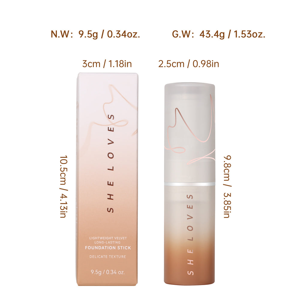 Exclusive Supply sheloves Matte Foundation Stick Concealer Foundation Liquid Non-Cakey Foundation Cream Long-Lasting Foundation Cream