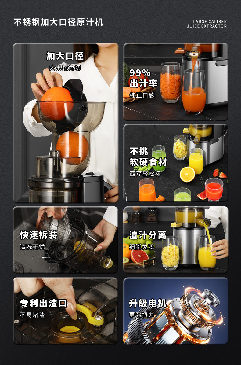 Juicer with Pulp Separation, Fully Automatic Household Small Juicer, Multi-Functional Fruit Juice Maker, Original Juice Machine