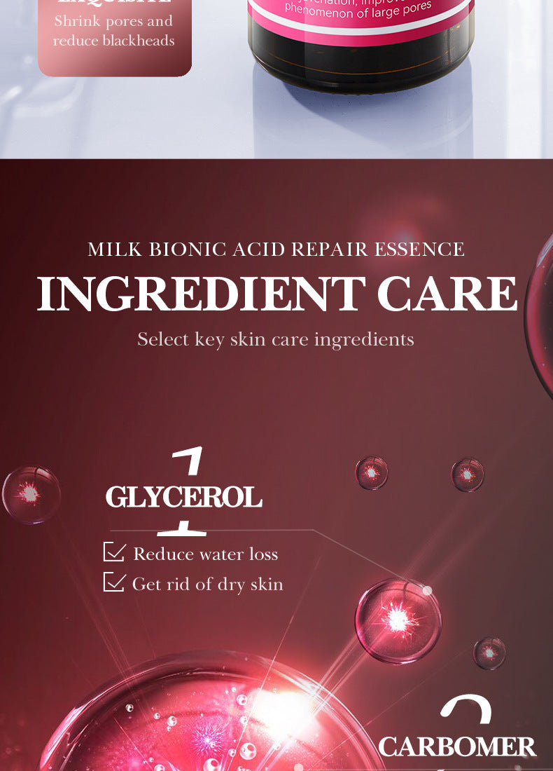 Lactobionic Acid Serum30mlSADOER Moisturizing pore-reducing skin rejuvenation essence cross-border wholesale