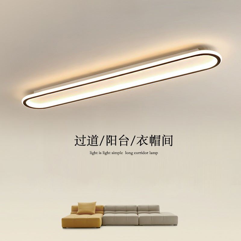 Aisle Light Corridor Light Modern Simple Entryway Porch Balcony Light Iron Art Long Strip Cloakroom led Ceiling Light Fixtures