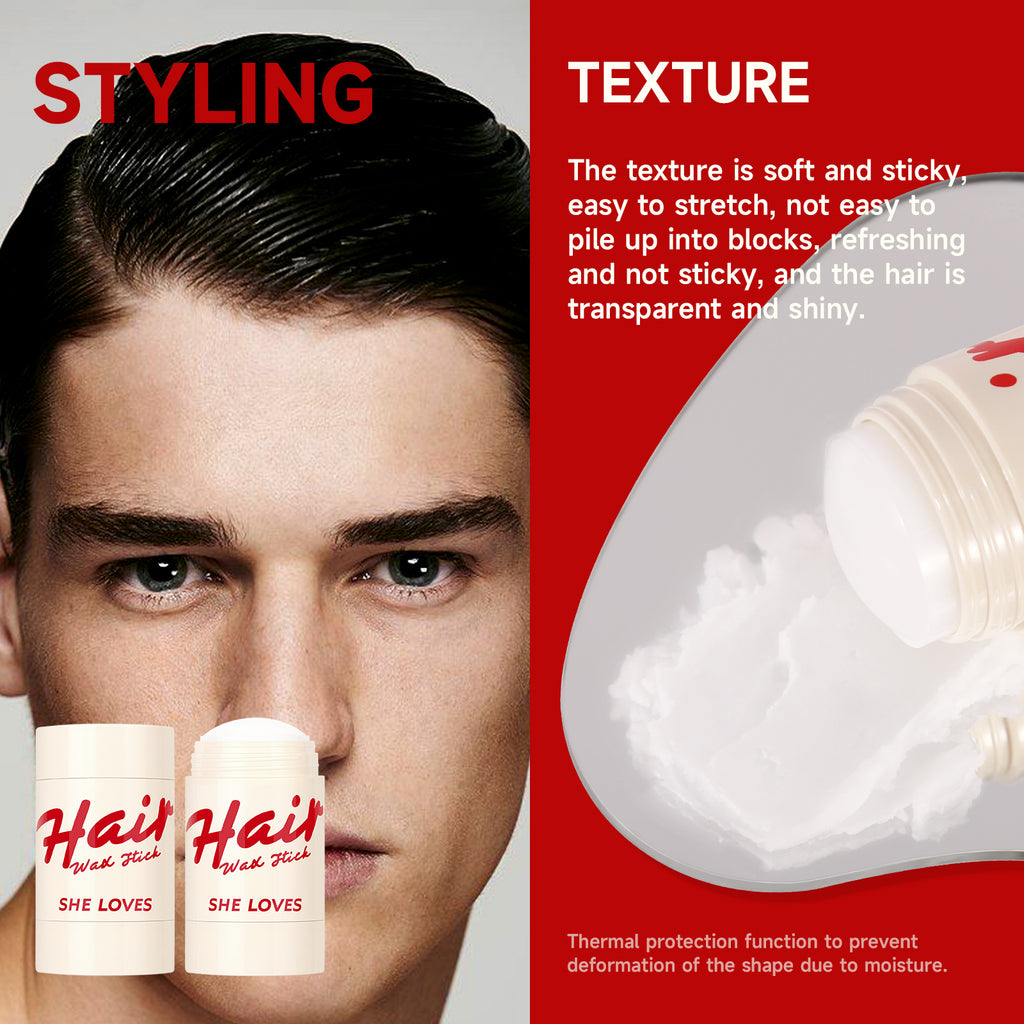 Exclusive Supply hair wax stick Hair Wax Stick for Broken Hair, Strong Hold Hair Clay, Hair Styling Gel