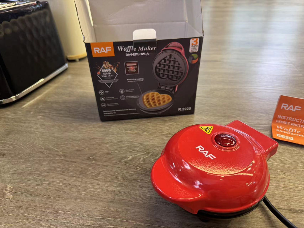 RAF European standard Household Double-sided Heating Sandwich Maker Multifunctional Toast Bread Heart-Shaped Waffle Maker2220