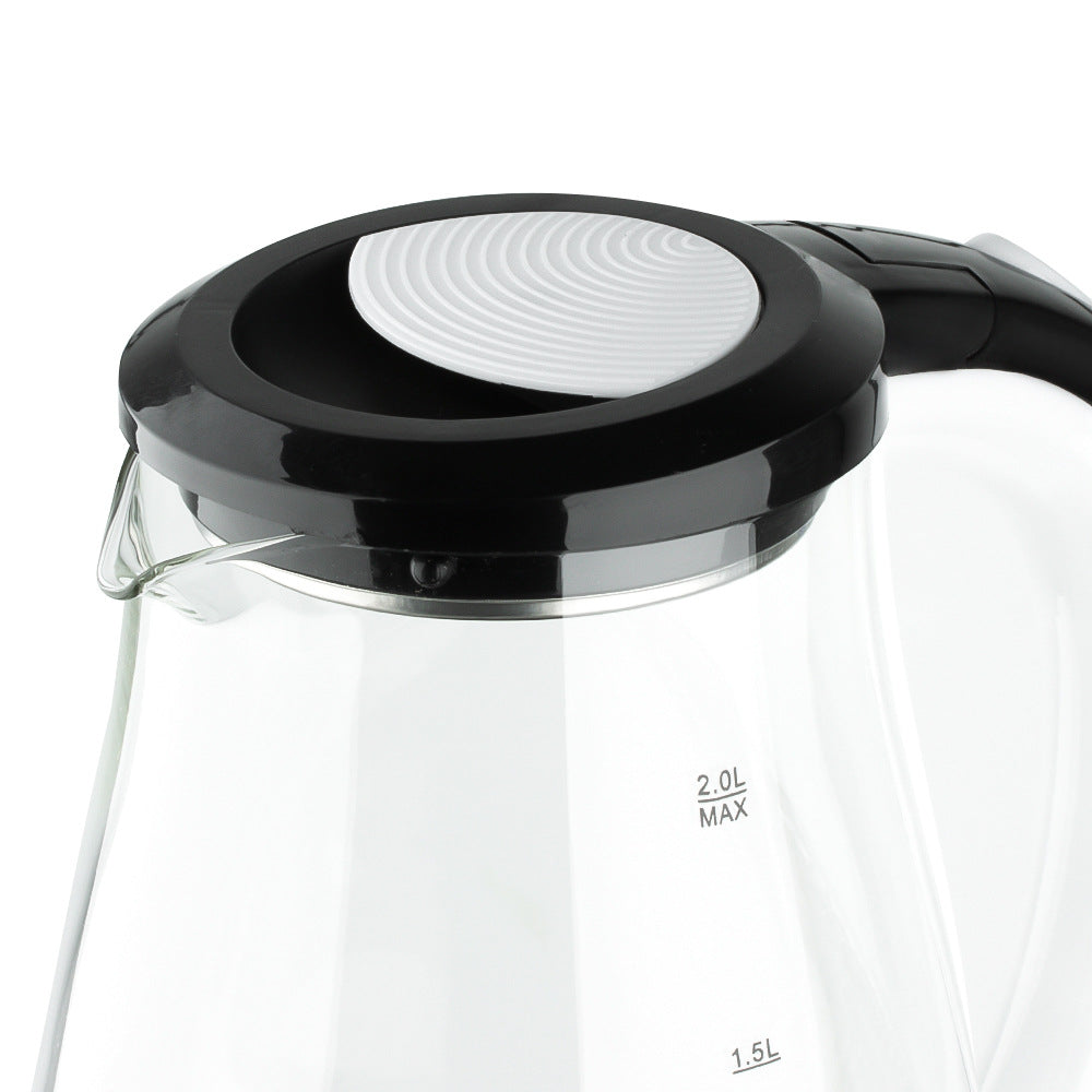 RAF European Standard Visible High Borosilicate Glass Kettle Automatic Power-off Electric Kettle High Power2L