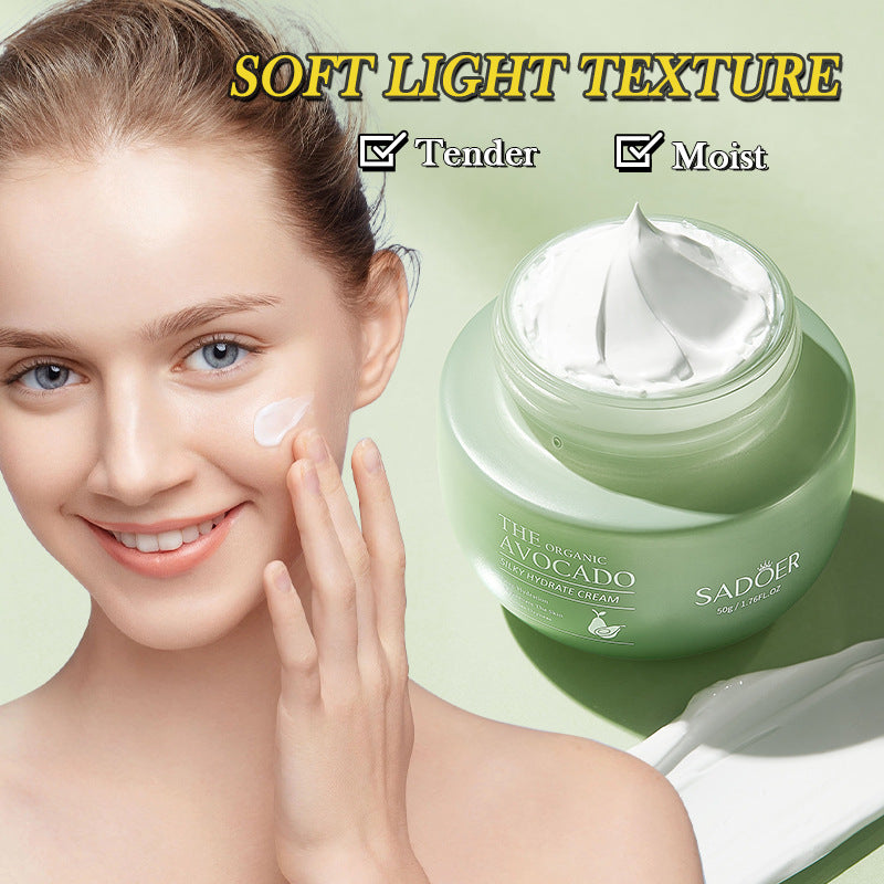 Avocado Face Cream SADOER Silky Hydrating Refreshing Non-Sticky Moisturizing Cream Cross-Border Wholesale