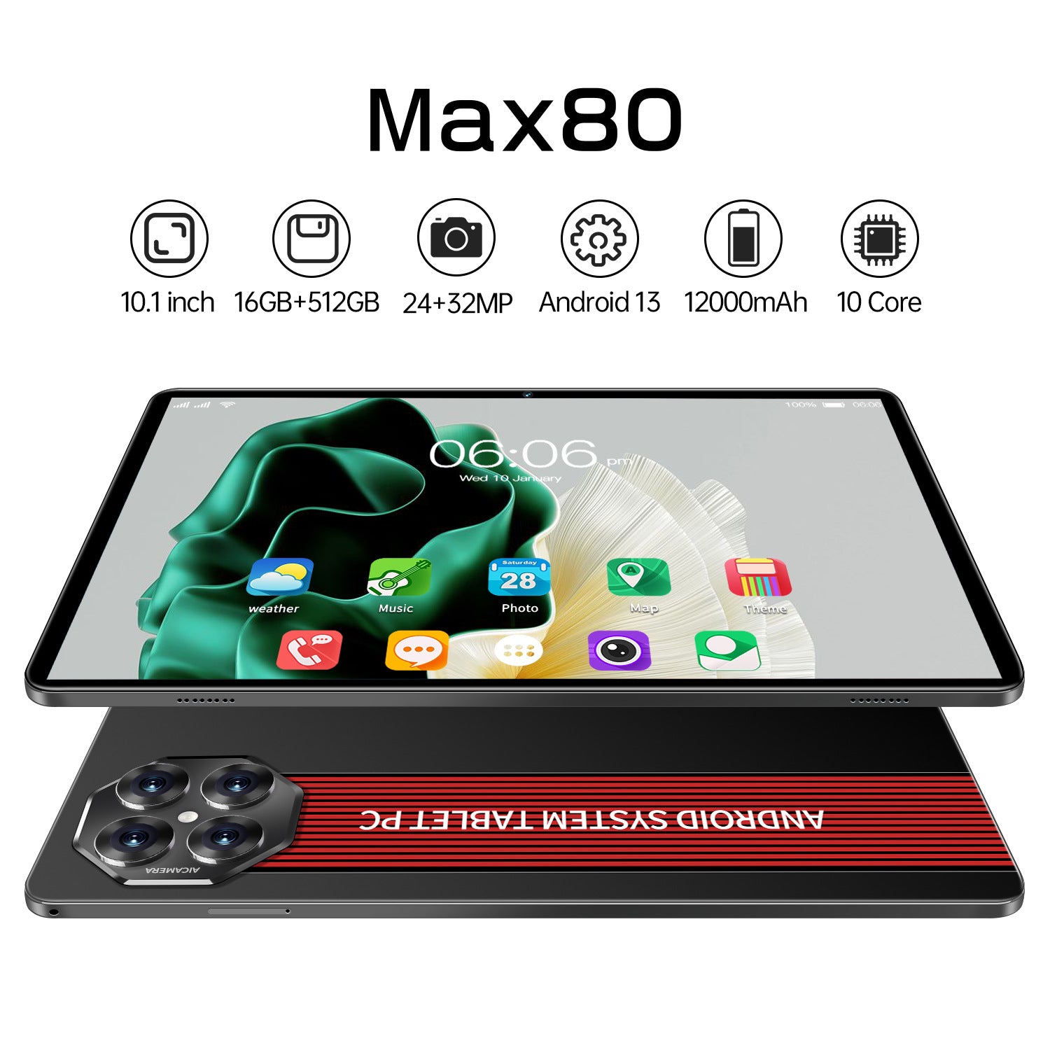 Max80New10.1inch tablet computer wholesale HD screen Android smart call WiF(Popular)