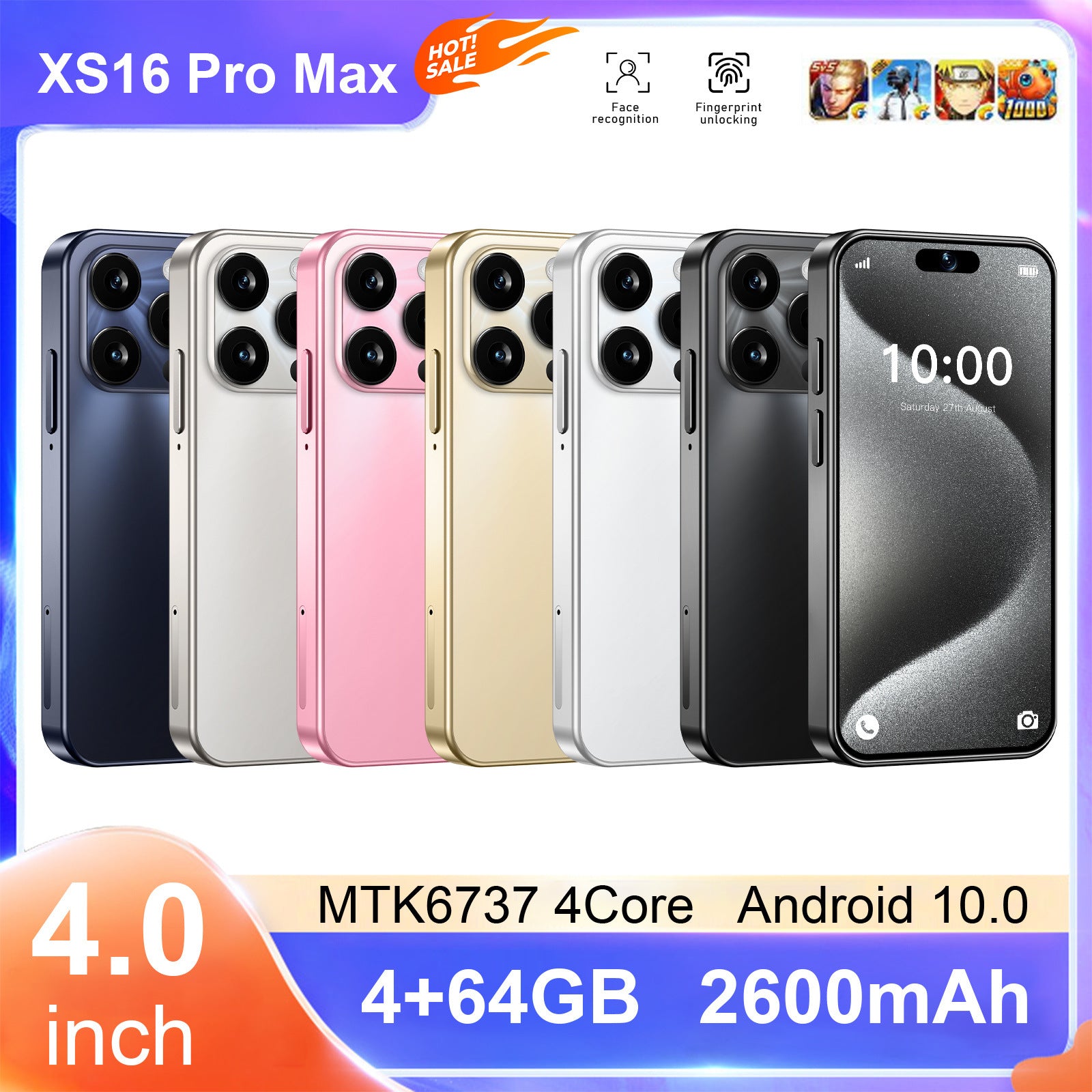 Hot Sale XS16Mini Mobile Phone4+64G Ultra-Small Pocket Android Smartphone Google Phone Hot Sale