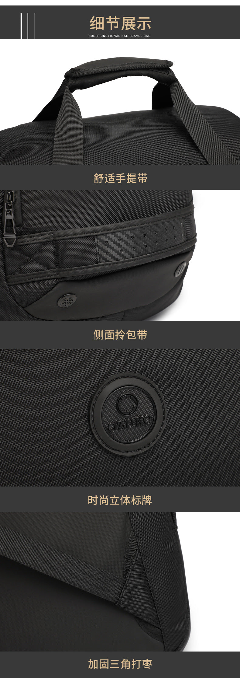 Dry Wet Separation Travel Gym Bag Men Large Capacity Handheld Shoulder Bag Multifunctional Sports Outdoor Travel Bag