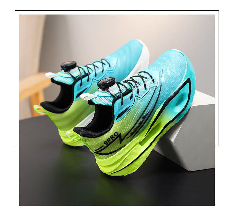 Red Rabbit9PRO Children's Fashion Casual Rotating Buckle Sports Shoes for Girls Lightweight Non-Slip Wear-Resistant Running Shoes for Boys