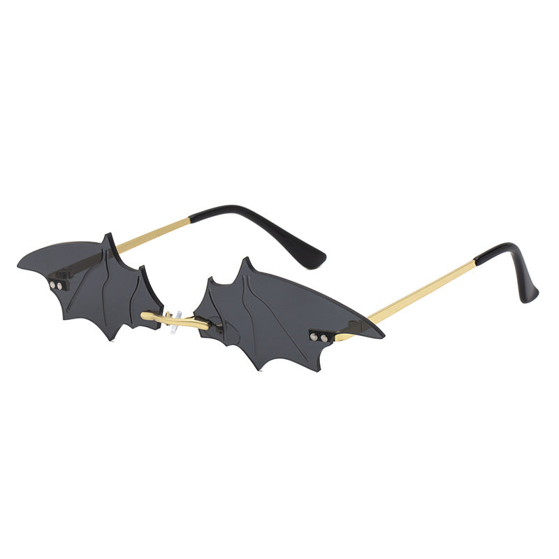 Bat Sunglasses for Women, Quirky Party Trendy Street Style Sunglasses, Small Frame European and American Fashion Irregular Glasses sunglasses