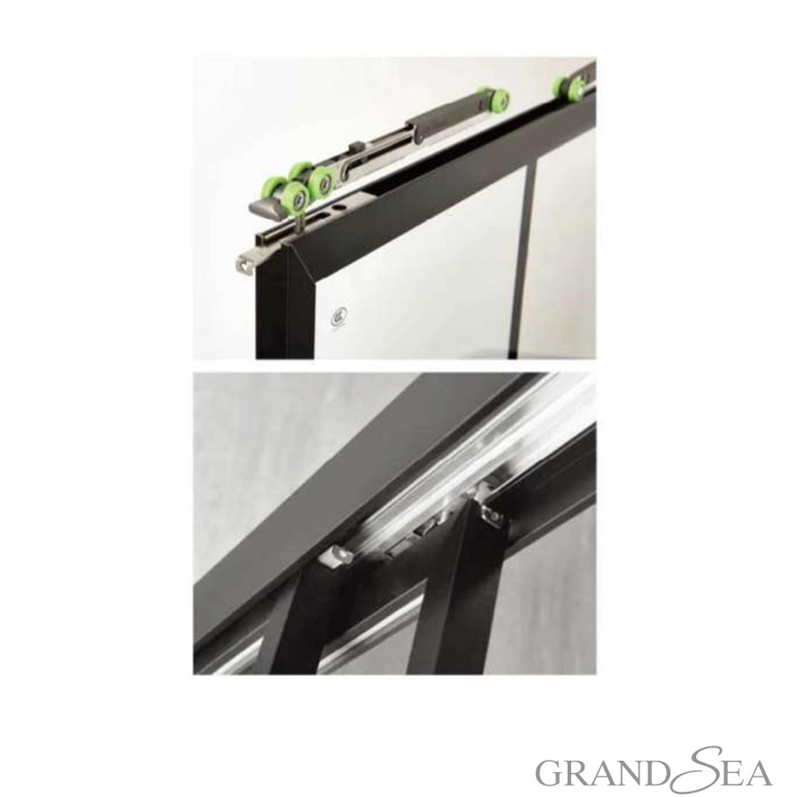 Hotel Sliding Raindrop Glass Shower Doors Bathroom Enclosure Slider Door