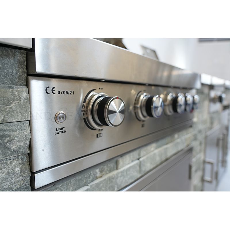 BBQ Built in Outdoor Kitchen Island Outdoor Kitchen Cabinet Grill Stone With Cover