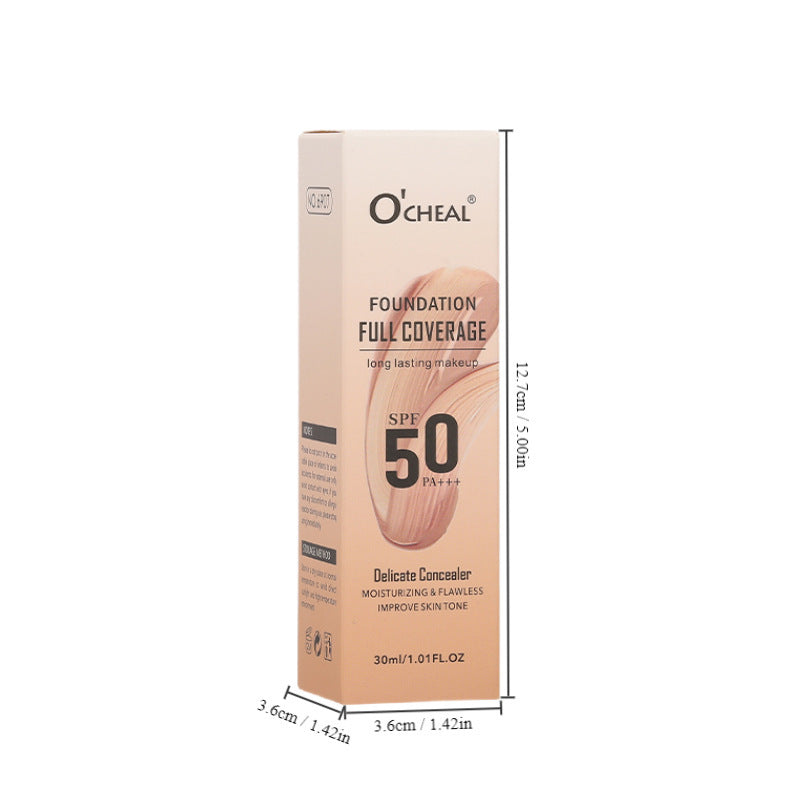 Dropshipping Beauty Color-Changing Foundation30ml Concealer Yellow Black Skin Foundation Waterproof Sweat E-commerce