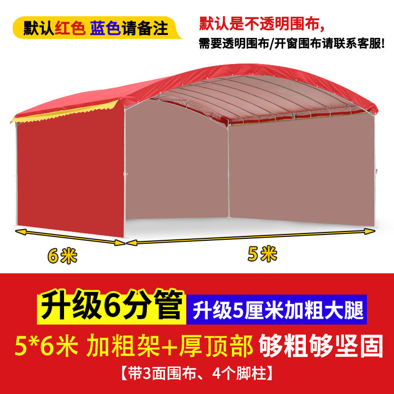 Outdoor Sunshade Shelter Sun Protection Waterproof Home Parking Shed Food Stall Rural Wedding Celebration Mobile Banquet Tent