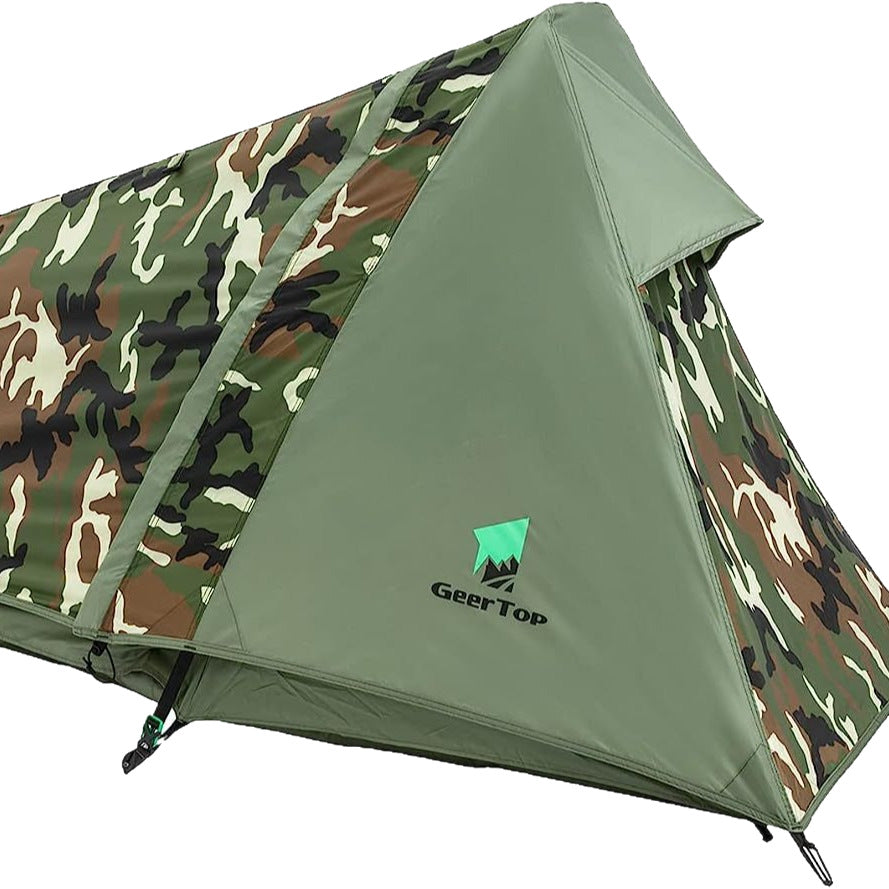 Single Person Hiking Tent Outdoor Field Equipment Camouflage Rainproof Pyramid Tent Winter Camping tent