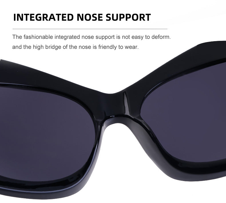 Europe and America Y2K Millennium Windproof Sunglasses for Women Trendy Personality Irregular Shape Sun Protection Sunglasses for Men Cycling Sports Glasses
