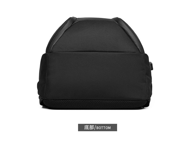 ozuko New Men's Business Backpack School Bag Student Multifunctional Computer usb Waterproof Korean Style Backpack