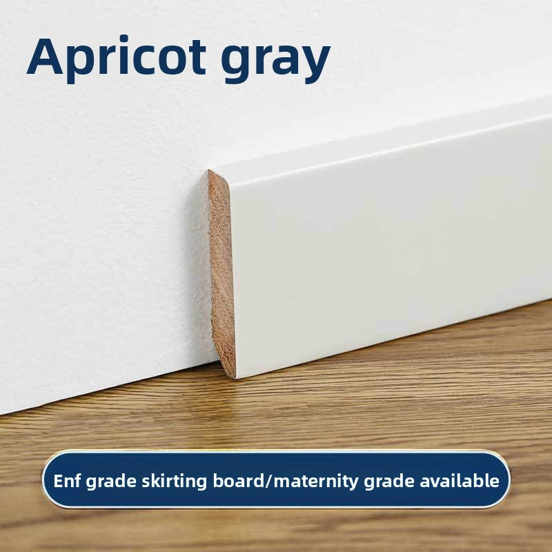 High-end ENF Taun skirting board in white and black, wooden skirting board, solid wood flat panel, ultra-narrow solid wood skirting board