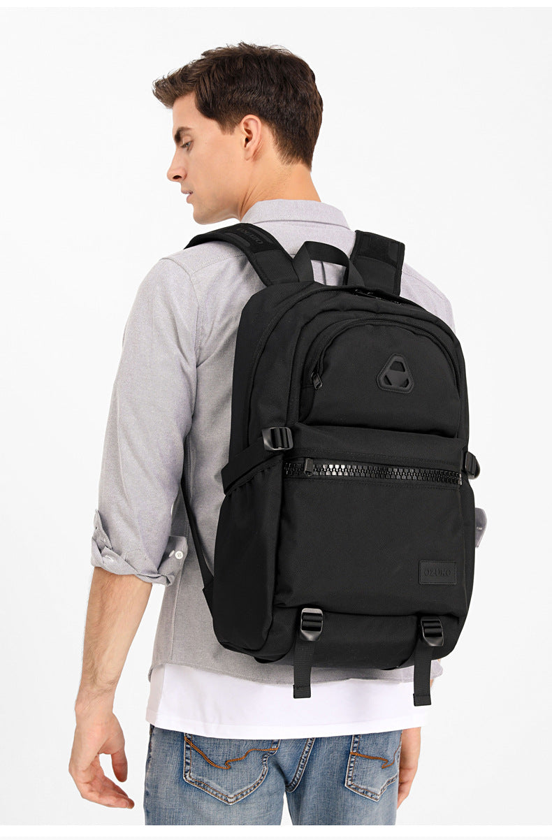 ozuko New Student School Bag Casual Men's Computer Bag15.61-inch Women's Multi-Functional Backpack backpack