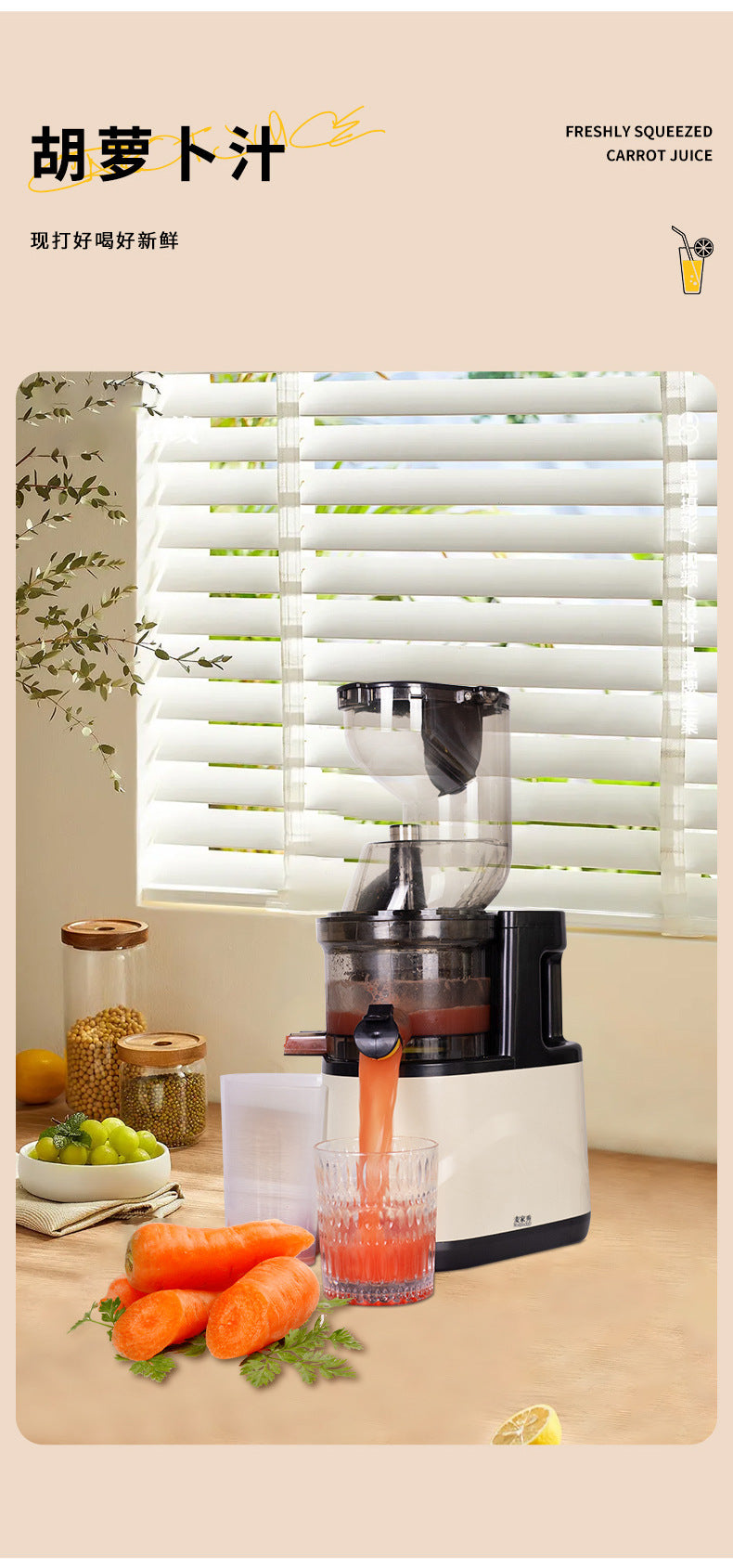 Customized Ice Crushing Juice Maker for Home Use, Fully Automatic Juice and Pulp Separation, Fruit Juice Maker, Juice Extractor