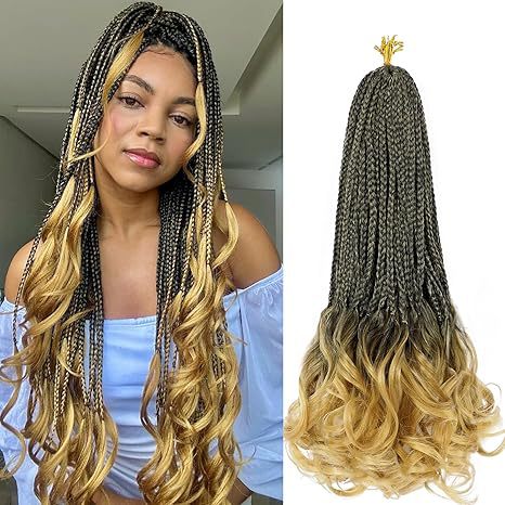 TEMU Hot-selling Synthetic Three-strand Braid Loose Tail Three-strand Braids French  Curly  Braiding Hair