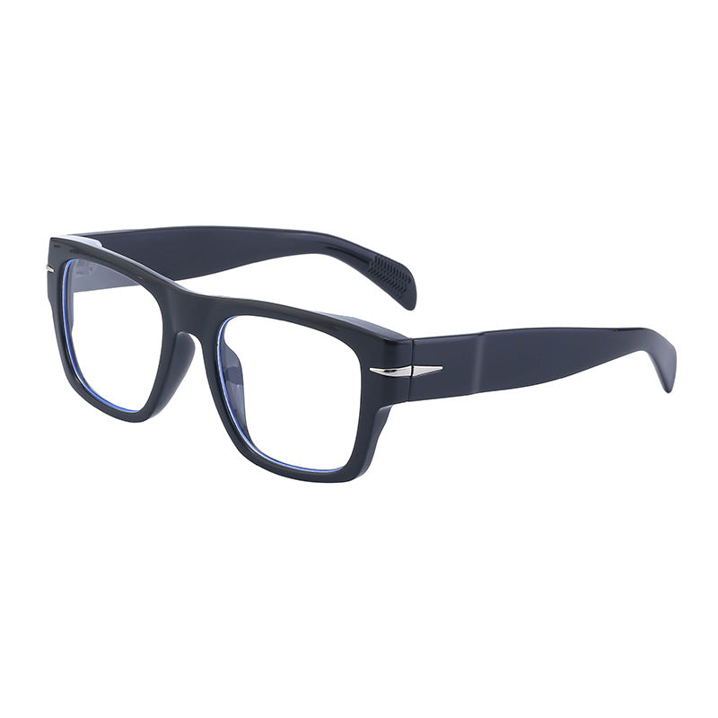 David's Retro Sunglasses for Men, European and American Style, Fashionable Trendy Square Frame Sunglasses, High-End Full Frame Glasses for Men