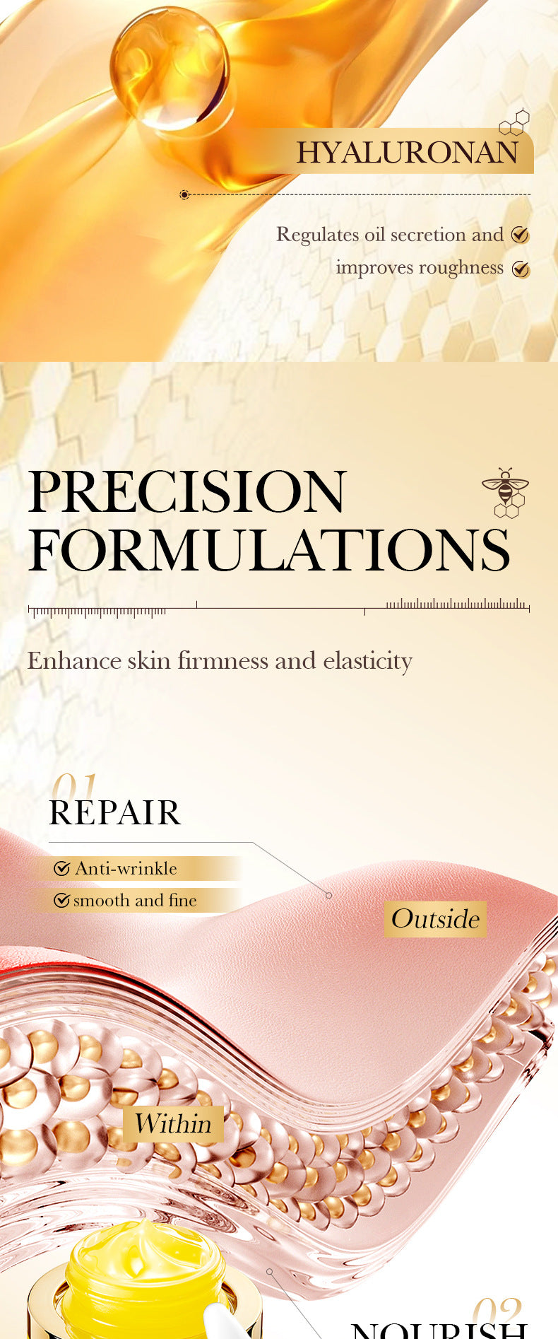 Bee Venom Firming Mask SADOER Anti-wrinkle moisturizing cream cross-border foreign trade wholesale