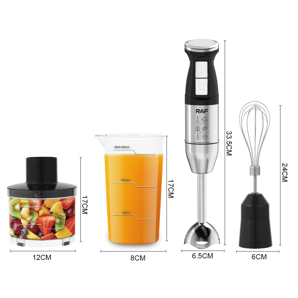 RAF EU Standard Multifunctional Baby Food Electric Stirring Stick Milk Juicer Meat Grinder Kitchen Handheld Cooking Stick Machine Blender