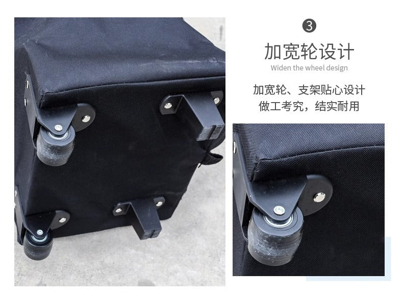 Four-Corner Tent Trolley Bag Four-Legged Umbrella Trolley Bag with Wheels Thickened Waterproof Foldable Tent Storage Bag