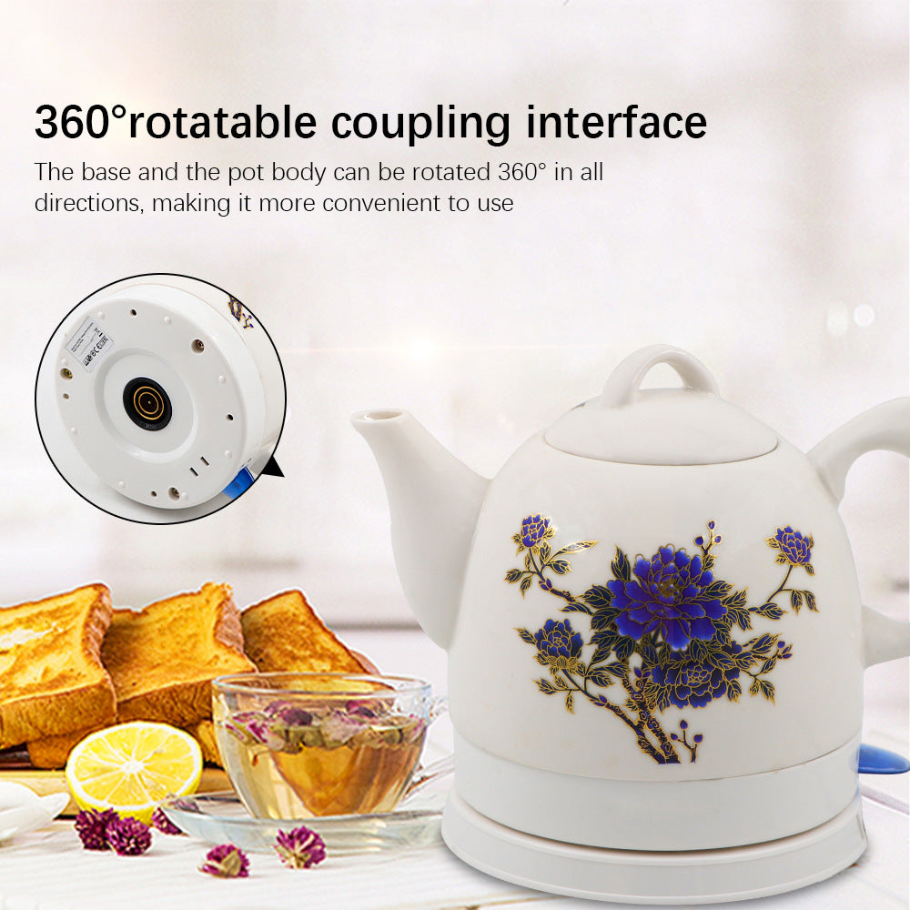 European Standard Hot Selling Ceramic Electric Kettle Household Electric Automatic Power-off Porcelain Kettle Dropshipping