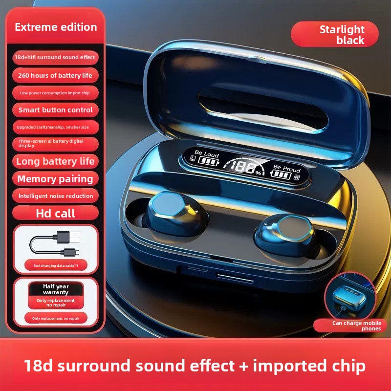 Popular M9Wireless Bluetooth Headset TWS In-ear long-lasting high-quality private model wireless Bluetooth earphones