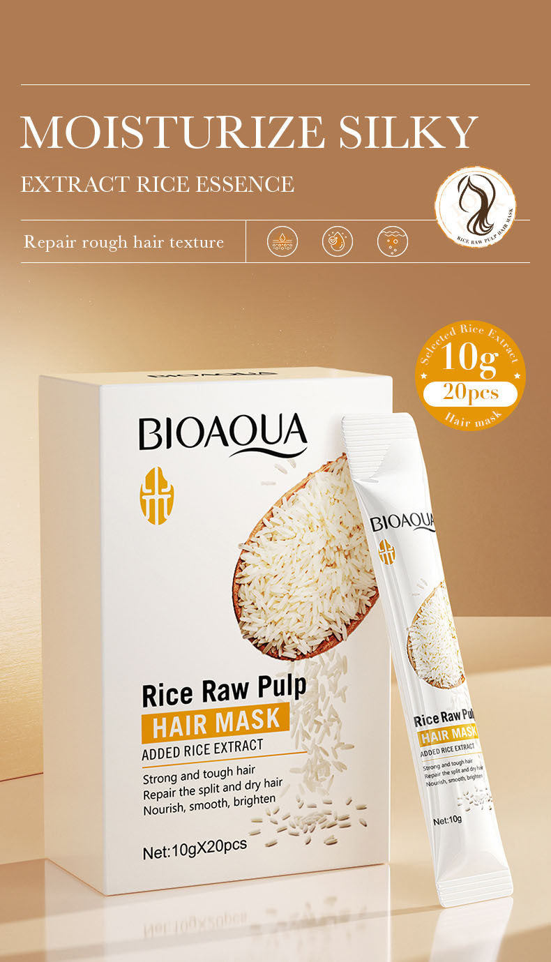 Full English Rice Skincare Set BIOAOUA Rice Puree Series Six-Piece Set Box  Wholesale