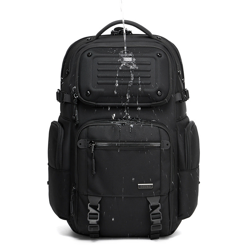 ozuko Business Backpack Men's Large Capacity Waterproof Computer Bag15.6Men's Commuter Backpack with High-End Feel