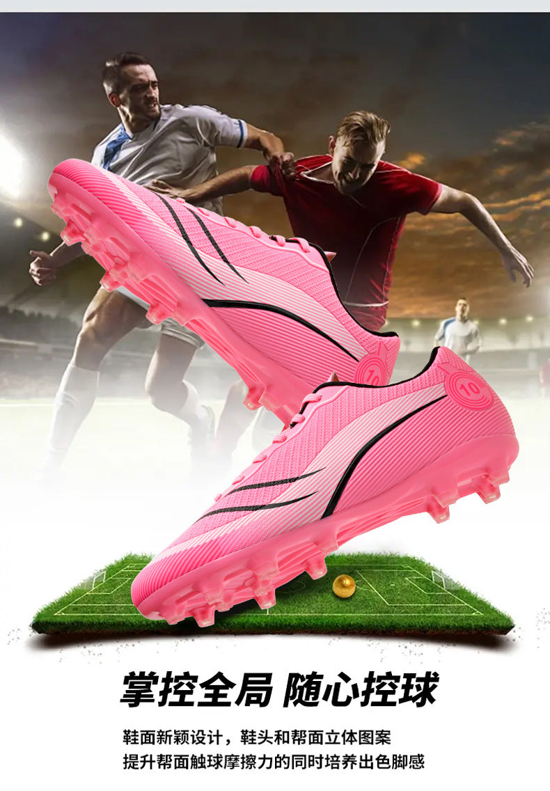 New professional football shoes for men and women teenagers TF Broken Nail AG Long Spike Lightweight Wear-Resistant Competition Training Shoes