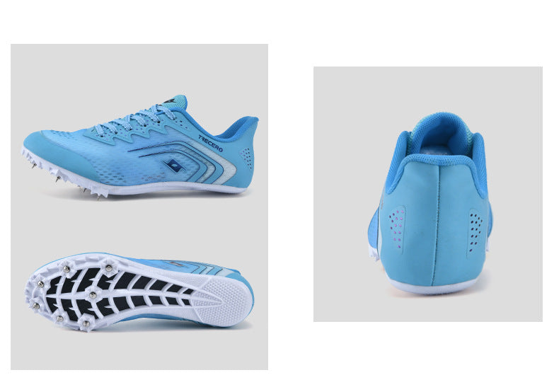 CICERO New Style Running Spikes Shoes for Teenagers Boys and Girls Students Large Spikes Professional Competition Physical Test Training Track and Field Shoes