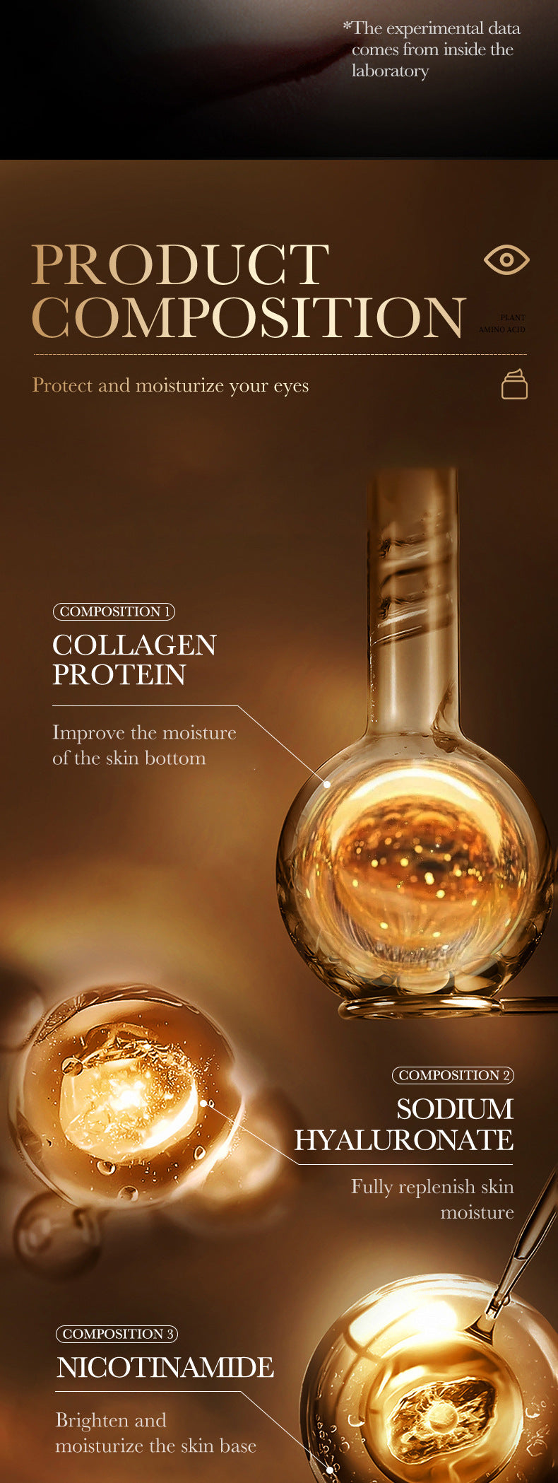 Full English Snake Venom Peptide Eye Cream SADOER Hydrating and Moisturizing Improves Dark Circles, Eye Bags, and Eye Wrinkles  Wholesale