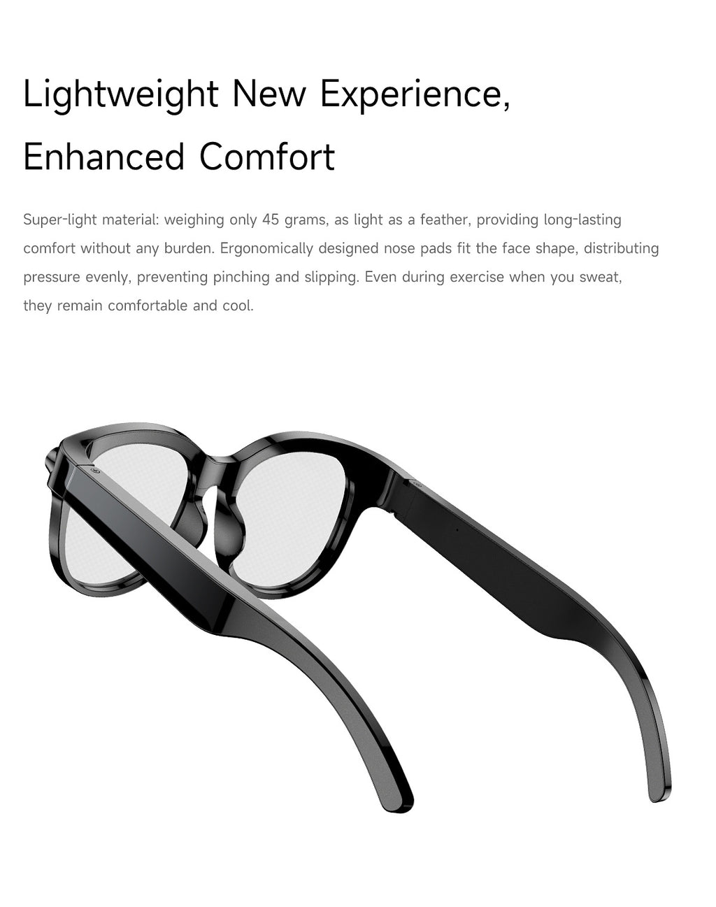 M89Smart Glasses200100 Megapixel Camera with Image Stabilization720P Video Recording WiFi6Transmission AI Simultaneous interpretation