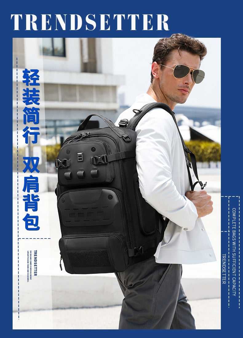 OZUKO Outdoor Tactical Backpack Large Capacity Waterproof Travel Bag Wear-Resistant MOLLE Hiking Backpack