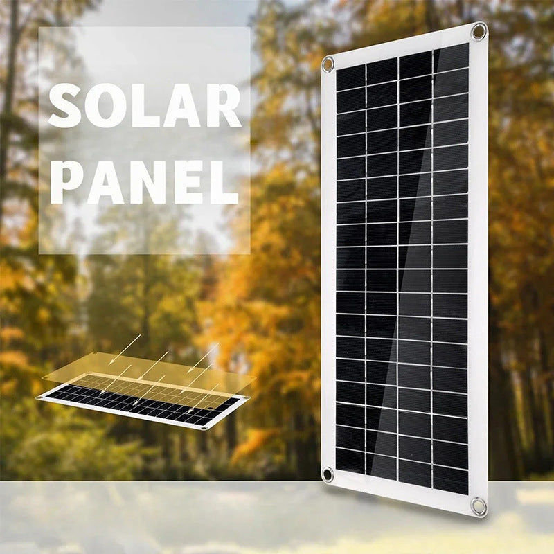 Factory Direct E-commerce 20W Solar Panel Control Kit Battery Emergency Power Solar Photovoltaic Panel