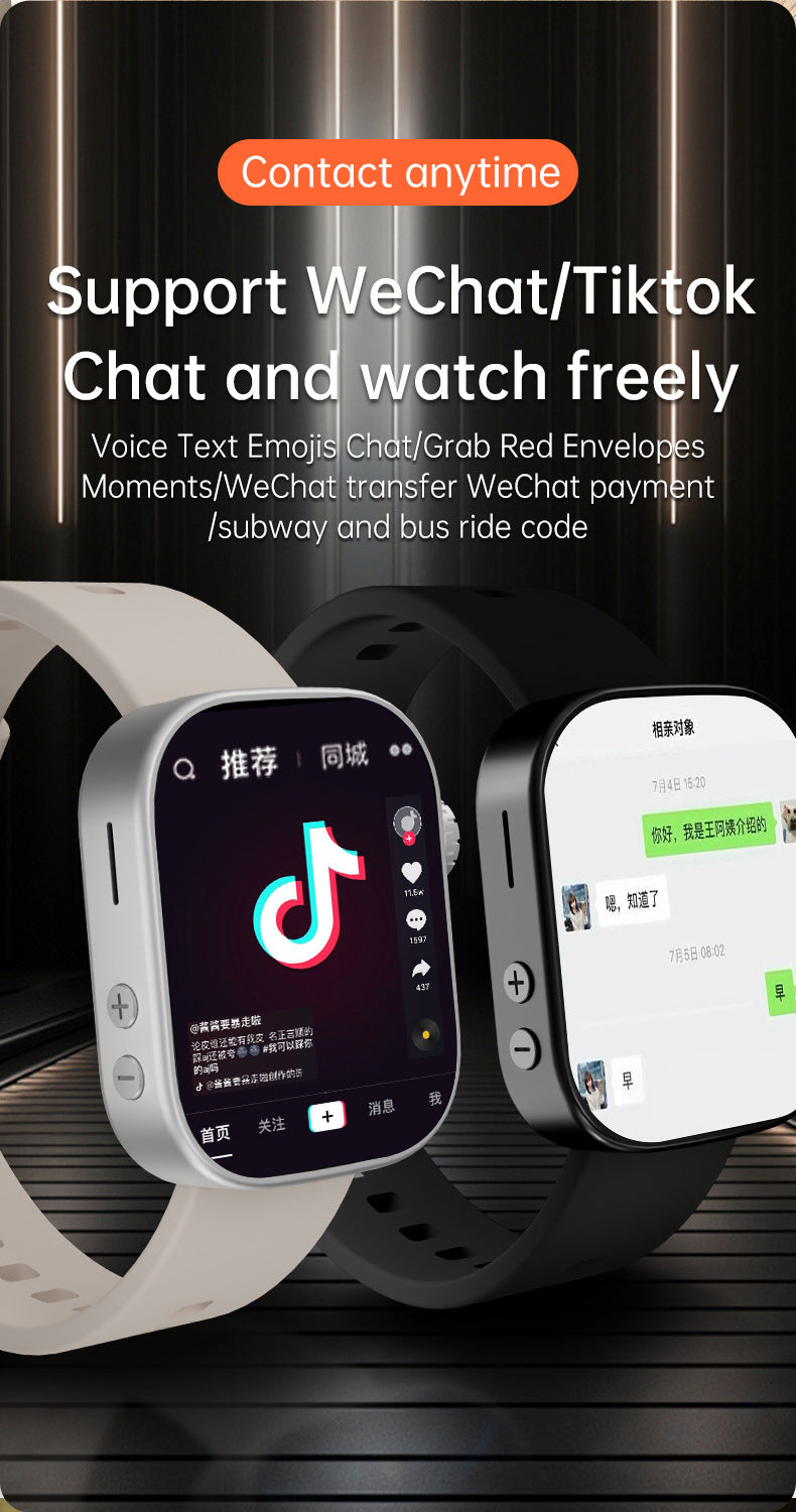 Harmonious Harmony MS10Smart Watch5G Plug-in Card Full Netcom Google Store APP Download Video Call Photo