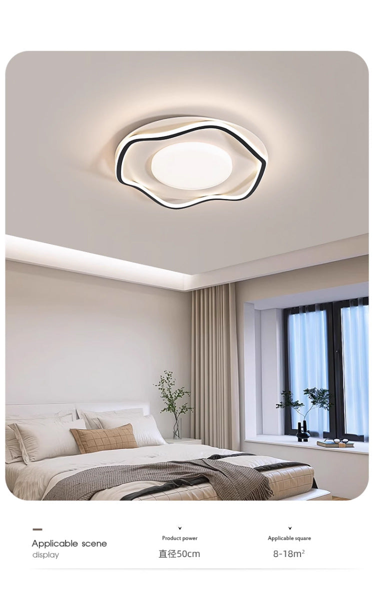 Full Spectrum Eye Protection Smart Lighting Living Room Lamp Ultra-Thin Ultra-Bright Whole House Modern Simple Ceiling Lamp Cream Style