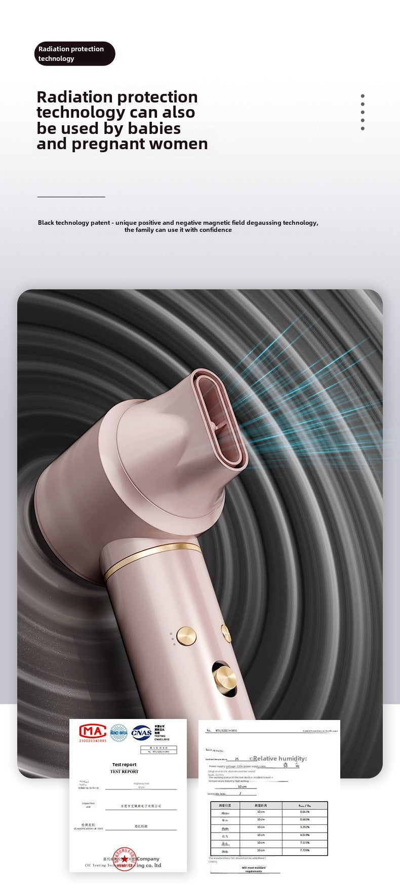 high-power hair dryer negative ion home electric hair dryer Fully Automatic Curling Iron Silent High-Speed Hair Dryer