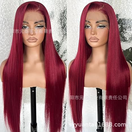 99J Burgundy Lace Front Wigs 13x4 Straight Lace Frontal Wigs
